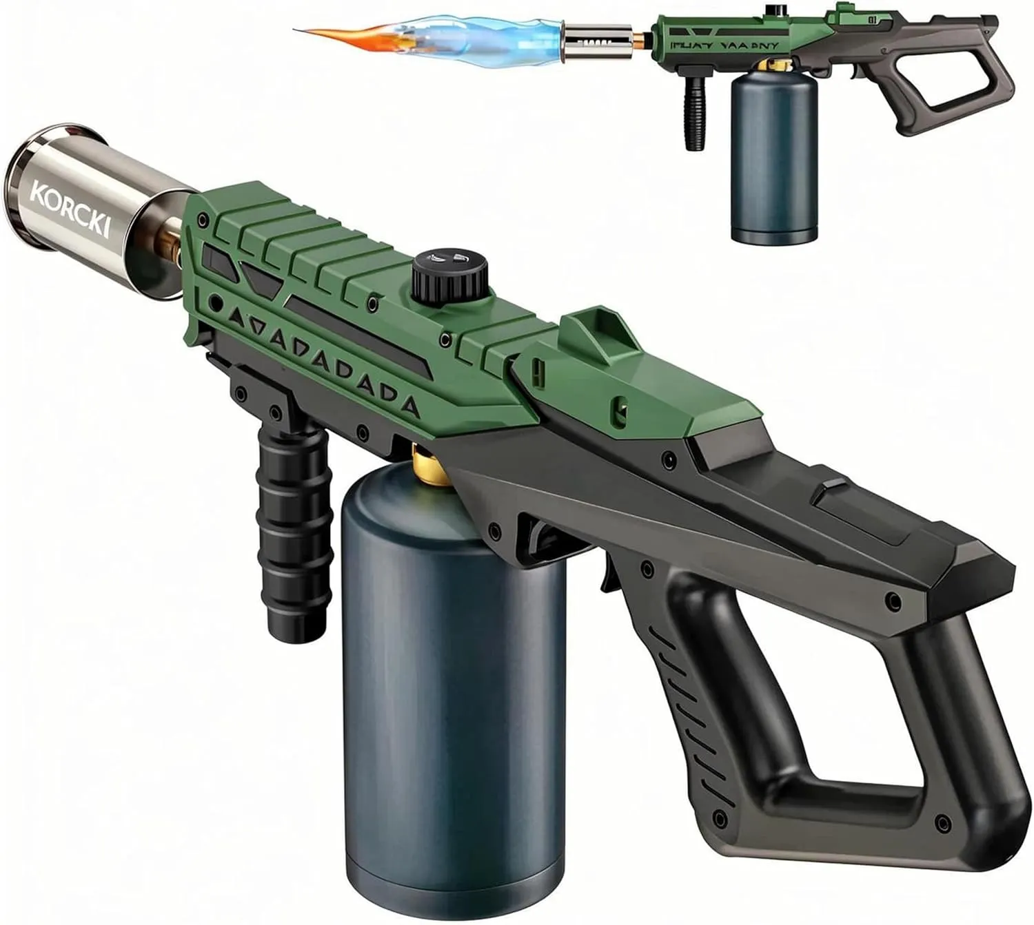 Propane Torch | Adjustable Flame Thrower Gun | Flamethrower for BBQ, Searing Steak, Welding, Campfire & Charcoal (Propane Tank Not Included)