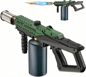 Propane Torch | Adjustable Flame Thrower Gun | Flamethrower for BBQ, Searing Steak, Welding, Campfire & Charcoal (Propane Tank Not Included)