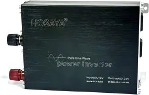 Pure sine Wave Power Inverter True 1200W DC12V to AC120V Reliable Compact Inverter Stable Output AC outletx2 USBx1 LED Display fanx2,for Solar, Camping, RV, Boat and Voltage-Sensitive Devices