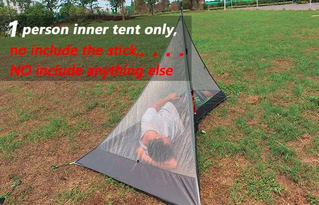 Pyramid Fly Outdoor Lightweight Camping Tent 265*170*135cm