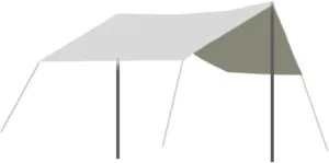 Rainproof Outdoor Camping Quick-Opening Canopy 2 in 1 Camping Folding Portable Tent