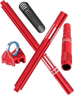 RC Upgrades Part for 1/10 Big Rock 3s Blx.Senton/Granite 3S BLX(Mega 550),1/8 Typhon 3S BLX&Mega 550.Aluminium Center Slider Driveshafts Center Drive Shaft CVD,Red