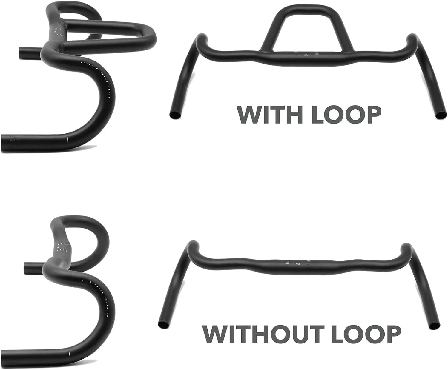REDSHIFT Kitchen Sink Handlebar with Loop for Road, Gravel, Touring, and Commuter Bikes, Aluminum Drop Bar, 31.8mm Clamp, with 20mm of Rise, 41 cm Width