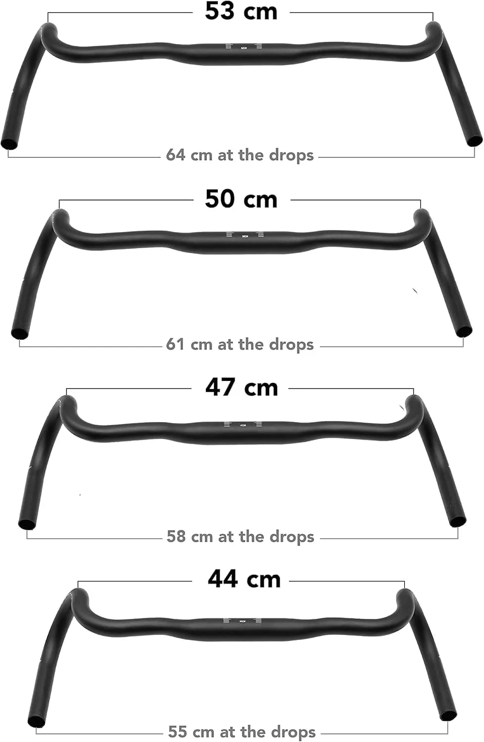 REDSHIFT Kitchen Sink Handlebar with Loop for Road, Gravel, Touring, and Commuter Bikes, Aluminum Drop Bar, 31.8mm Clamp, with 20mm of Rise, 41 cm Width