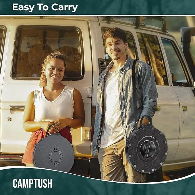 Retractable Portable Toilet for Camping - Large & Height Adjustable - Foldable Camping Toilet for Hiking/Travel | Portable Potty for Adults, Kids and Outdoor Car Camp