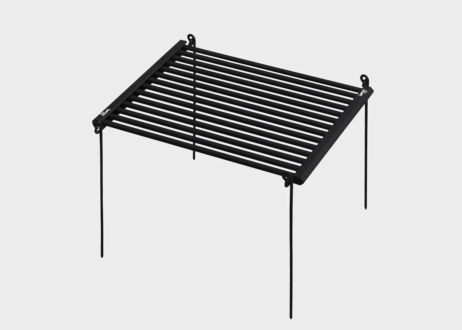 Rolling BBQ Grill for hiking, backpacking and camping/Portable and Folding Grill with Small Fire