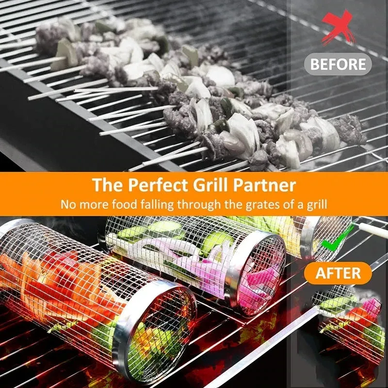 Rolling Grilling Basket