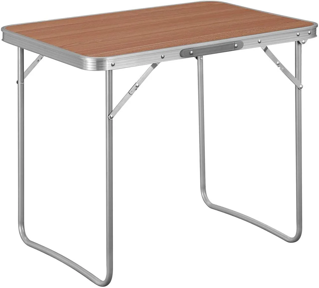 Rootz Folding Camping Table - Portable Picnic Table - Outdoor Dining Table - Rust-Proof - Aluminum Alloy - 70cm x 60cm x 50cm
