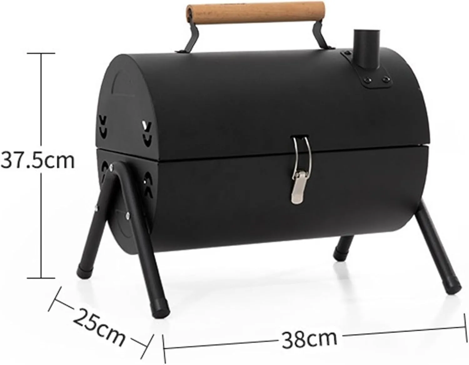 RUVOO BBQ Grill Portable Double Side Charcoal Grill Outdoor Tabletop Barbecue Grill BBQ Grill for Cooking(White)
