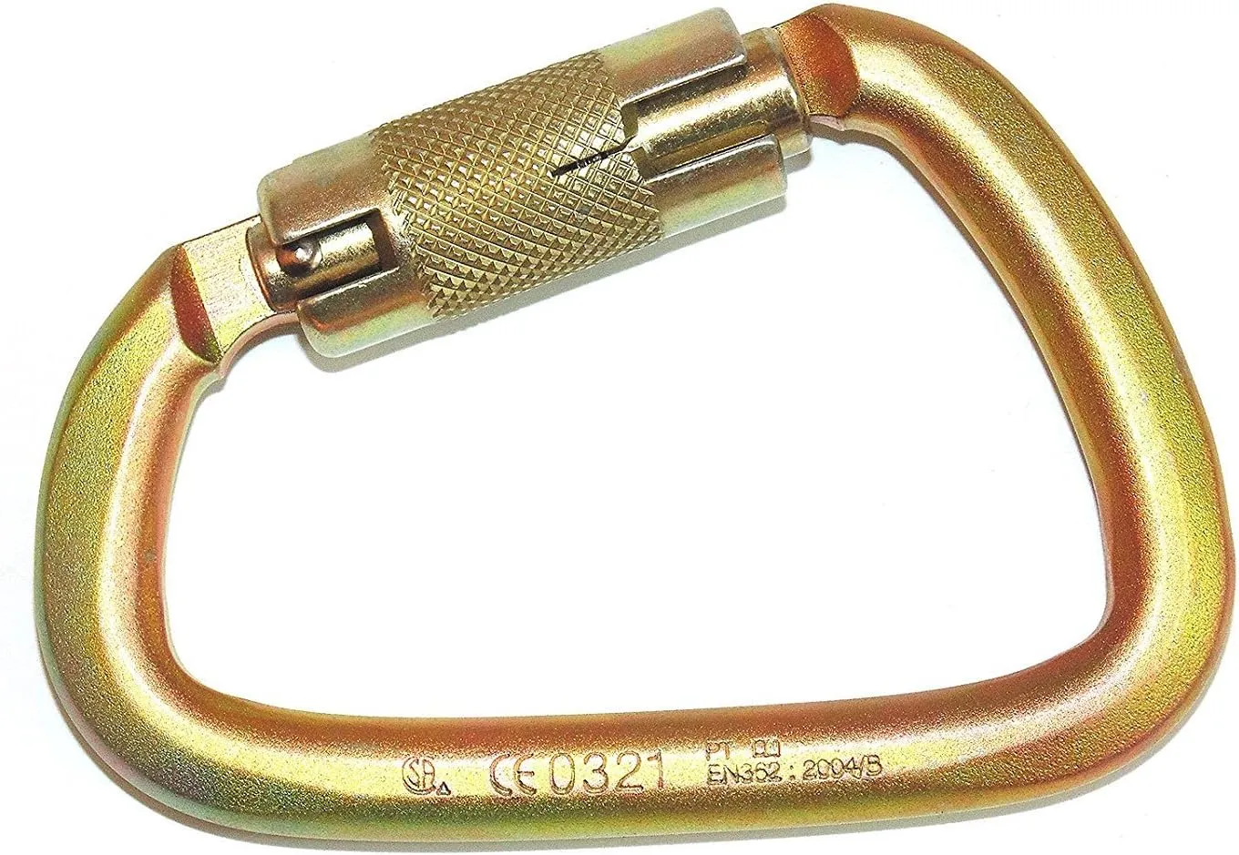 S01813-S(20) Steel Carabiner 50kn (11,200 lb) Rated, Twist Auto Lock, ANSI Certified (Qty: 20)