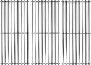 S6505A (3-Pack) 19 3/4" Stainless Steel Cooking Grid Grates Replacement for Chargriller 3001, 3008, 3030, 4000, 5050, 5252,King Griller 3008 5252 Set of 3