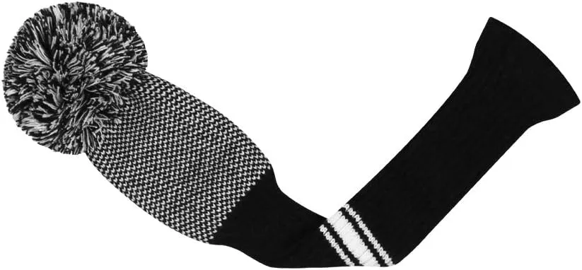 Scott Edward Knit Wood Golf Club Head Covers 4 Pieces Knitted Item Fit Over Well Driver Wood(460cc) Fairway Wood and Hybrid(UT)