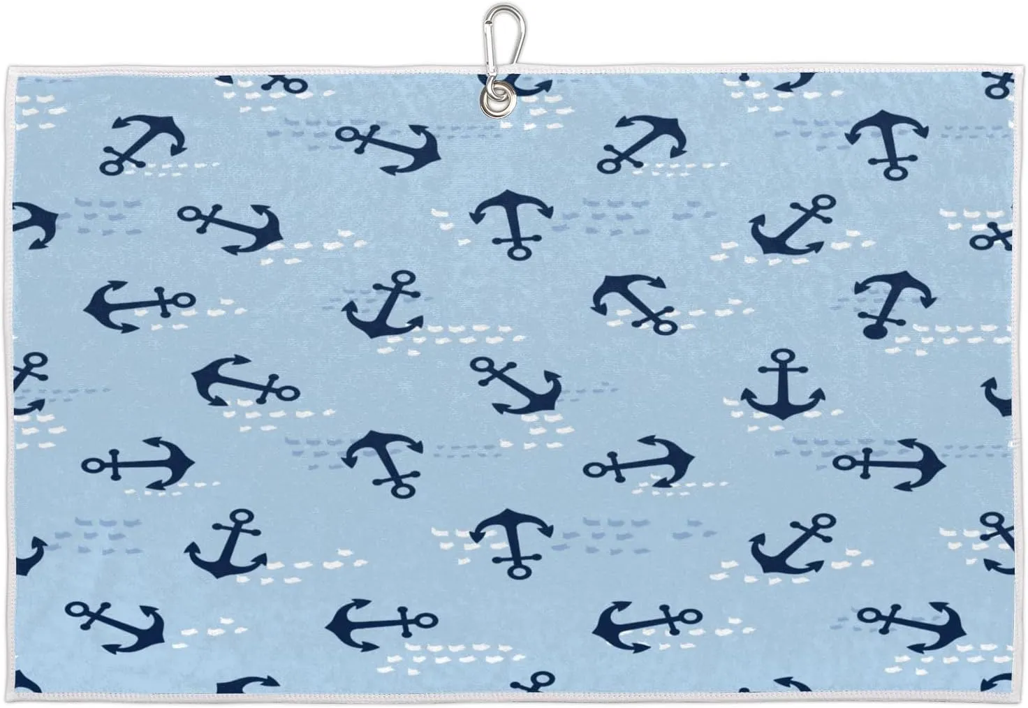 Sea Hook Golf Towel with Heavy Duty Carabiner Clip Quick Dry Ultra Absorbent Club Ball Cleaning Towel Golf Accessories for Men Women
