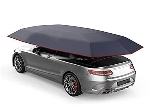 Semi-Automatic Carport Automatic Folded Car Cover Carport, Multifunctional Car Umbrella Four-Season Car Sunshade with Anti-Uv Cover