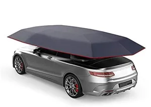 Semi-Automatic Carport Automatic Folded Car Cover Carport, Multifunctional Car Umbrella Four-Season Car Sunshade with Anti-Uv Cover
