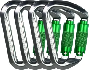 SEPEAK UIAA 30kN Climbing Carabiner Clips, Professional Heavy Duty Twist Locking Carabiners for Climbing,Mountaineering, Rappelling, Camping, Hiking, Swings, Large D Ring Hooks