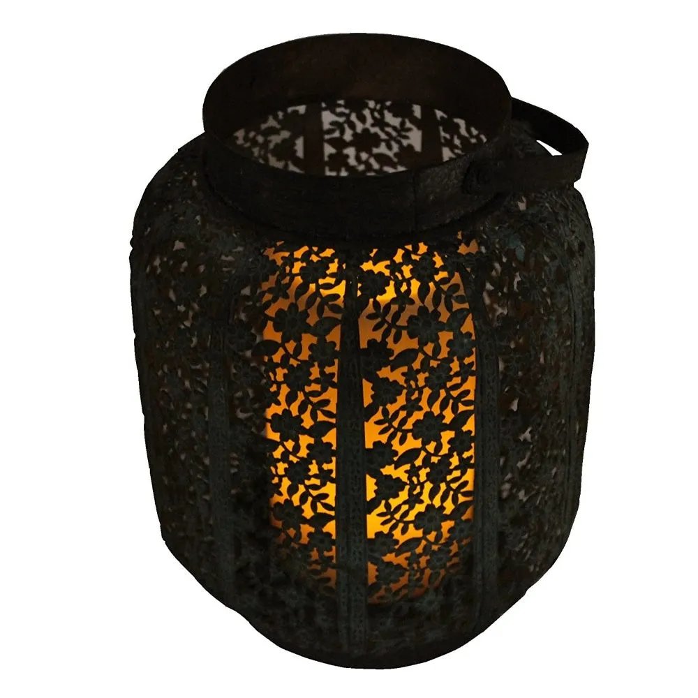 ShadaTeal Lantern with Remote Control Flameless Candle - Pack of 2 sets