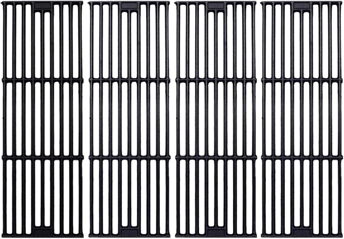 Shengyongh CC65051(4-Pack) 19 3/4" Cast Iron Grates Replacement for Chargriller 2121, 2123, 2222, 2828, 3001, 3008, 3030, 3072, 3232, 3725, 4000, 4001, 4008, 4208, 5050, 5072, 5252, 9020
