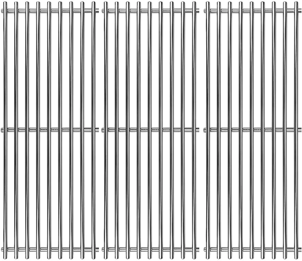 Shengyongh SS65051(3-Pack) 19 3/4" Stainless Steell Grates Replacement for Chargriller 2121, 2123, 2222, 2828, 3001, 3008, 3030, 3072, 3232, 3725, 4000, 4001, 4008, 4208, 5050, 5072, 5252, 9020