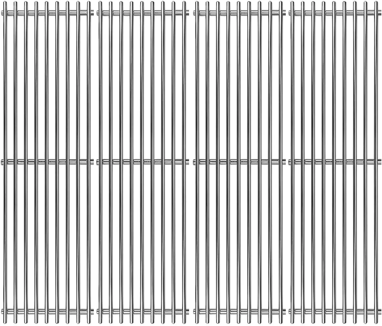 Shengyongh SS65051(4-Pack) 19 3/4" Stainless Steell Grates Replacement for Chargriller 2121, 2123, 2222, 2828, 3001, 3008, 3030, 3072, 3232, 3725, 4000, 4001, 4008, 4208, 5050, 5072, 5252, 9020
