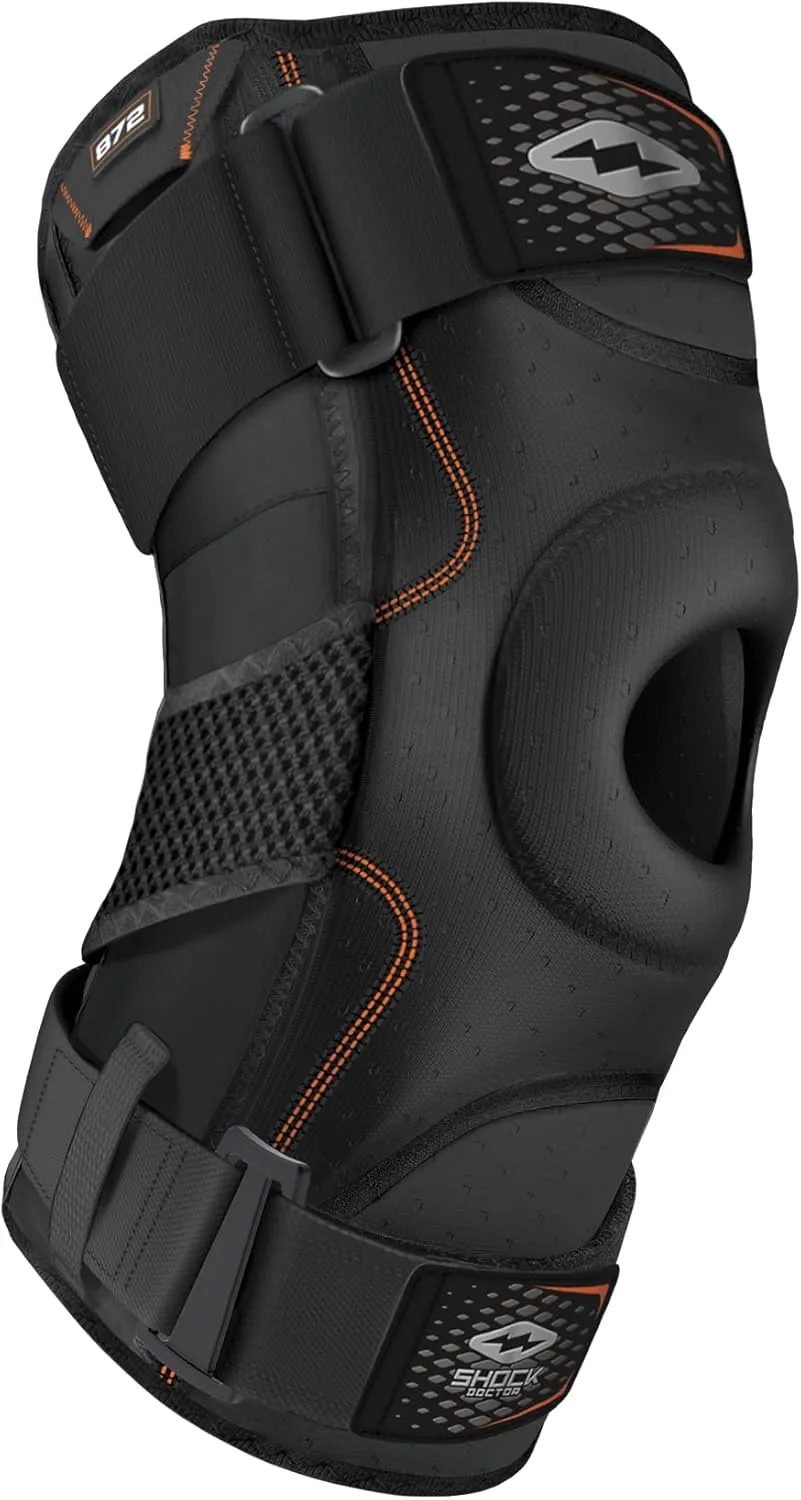 Shock Doctor 872 Knee Brace, Knee Support for Stability, ACL/PCL Injuries, Patella Support, Prevent Hyperextension, Meniscus Injuries, Ligament Sprains for Men & Women