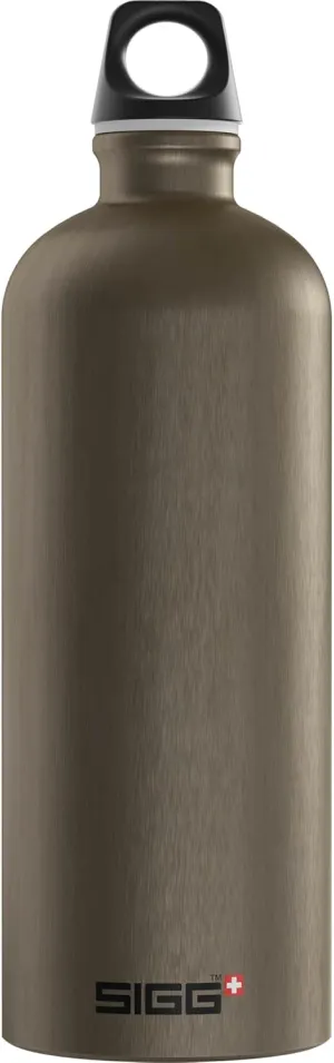 SIGG - Recycled Metal Water Bottle - Traveller - Made in Switzerland - Carbonated Drinks - BPA-Free - 34 Oz