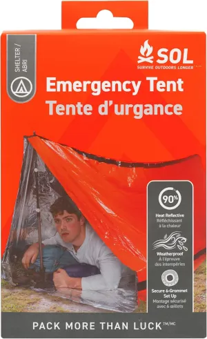 S.O.L. Survive Outdoors Longer SOL Emergency Tent - Orange