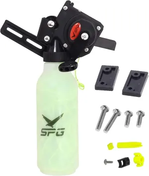 SOPOGER Bowfishing Reel for Recurve and Compound Bow, Bottle Style Bow Fishing Reel Kits with 40 Meters Smooth Dacron Line for Small and Big Fish