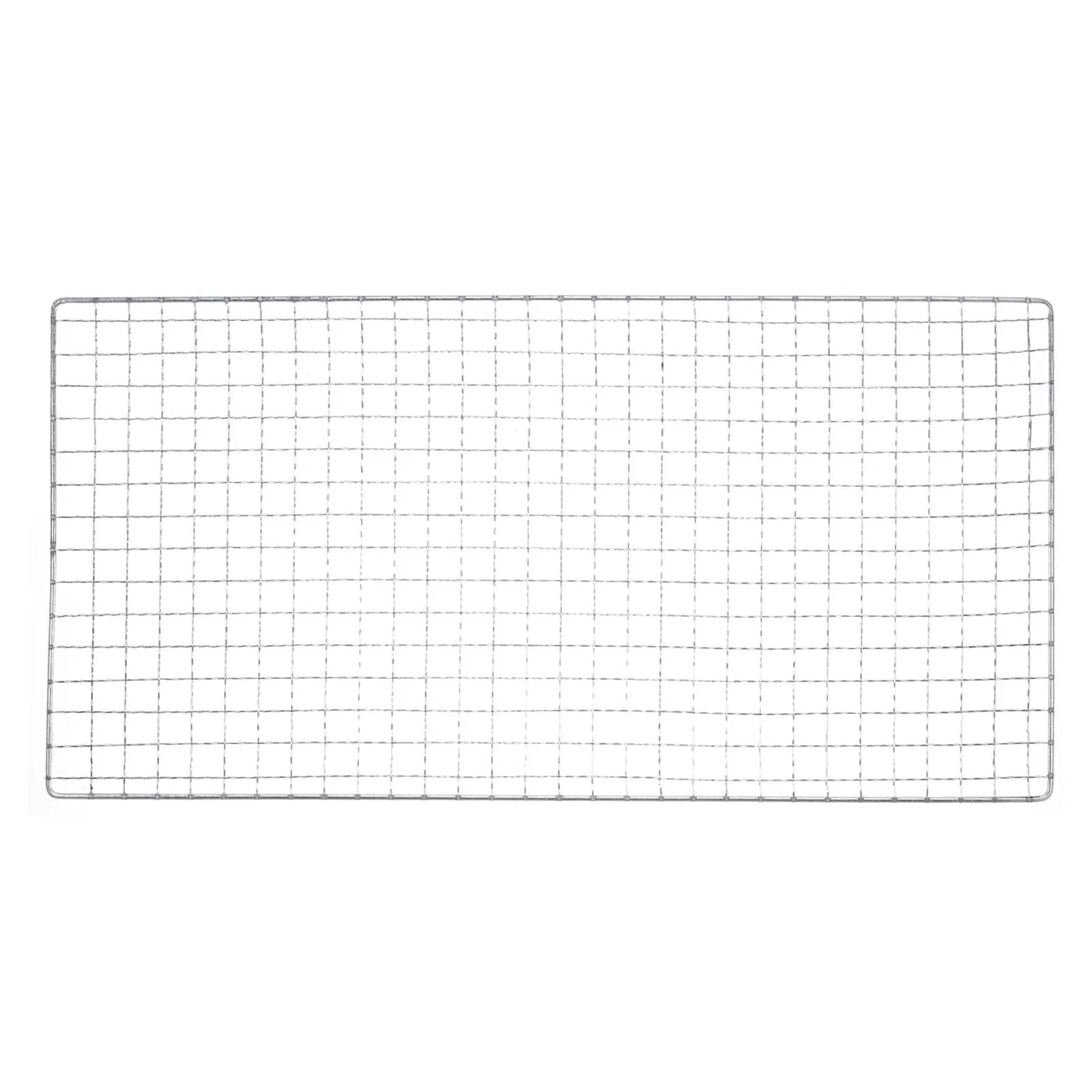 Square BBQ Grill Net 7.9"x15.7" Galvanized Iron Barbecue Mesh Mat for Baking