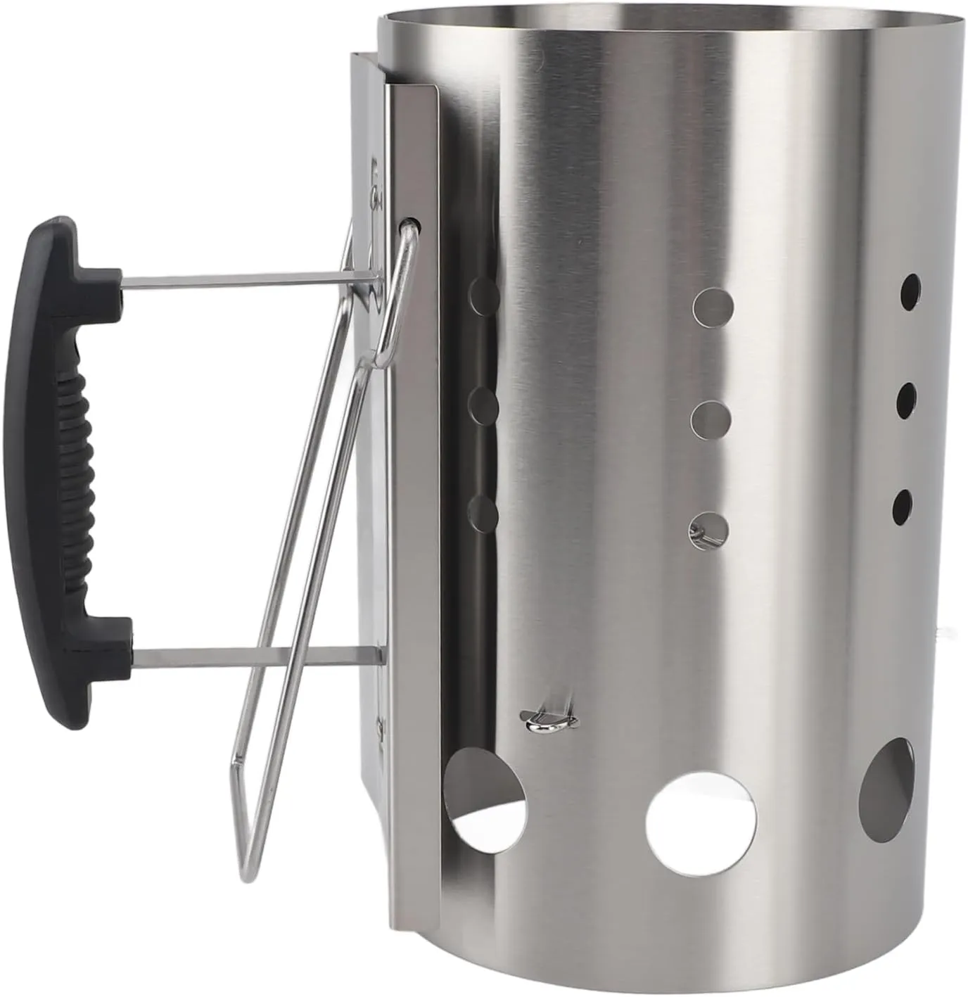 Stainless Steel Chimney Starter, Heavy Duty Rapid Fire Charcoal Starter Barrel for Barbecue Grill and Camping, Portable Outdoor Picnic Chimney Starter