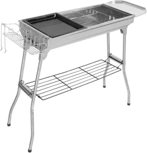 Stainless Steel Grill for Backyard Picnic and Camping Barbecue