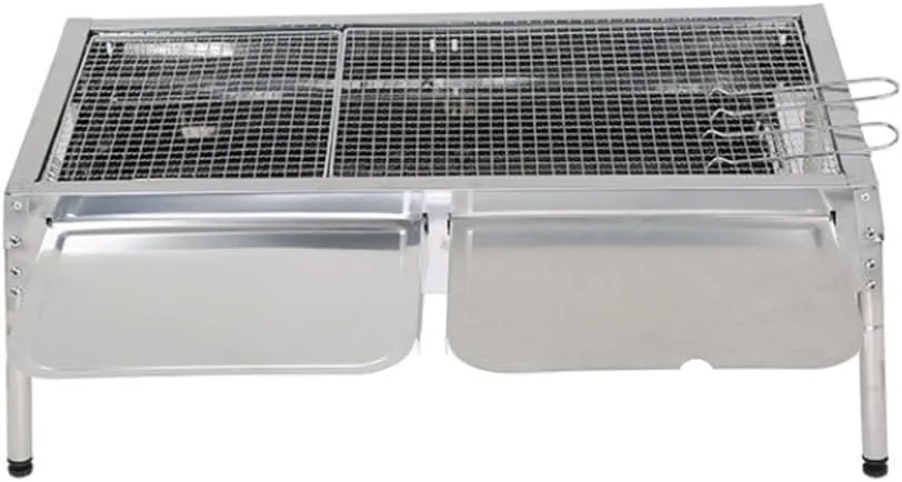 Stainless Steel Mesh Seasoning Board Barbecue Stove Folding Outdoor Leisure Gathering Barbecue Rack