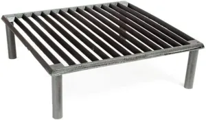 Steven Raichlen Signature Series Cast Iron Tuscan Grill - Heavy-Duty Open Flame Grilling for Meats, Vegetables, and Seafood - Durable Portable Graticola for Authentic Italian Cooking