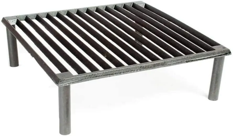 Steven Raichlen Signature Series Cast Iron Tuscan Grill - Heavy-Duty Open Flame Grilling for Meats, Vegetables, and Seafood - Durable Portable Graticola for Authentic Italian Cooking