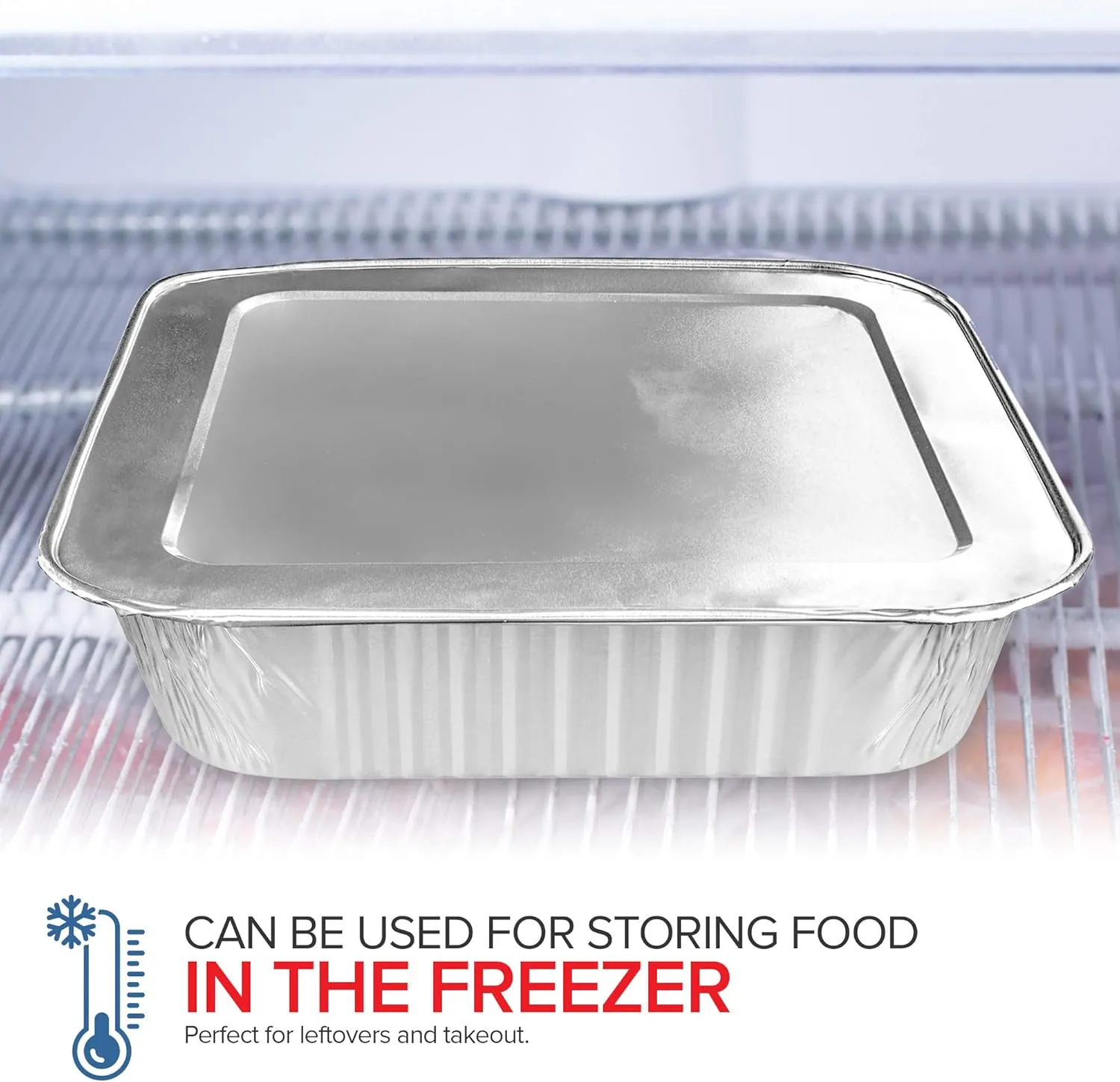 Stock Your Home 8" Square Cake Pans (50 Pack) - Disposable & Recyclable - Aluminum Baking Pans with Lids