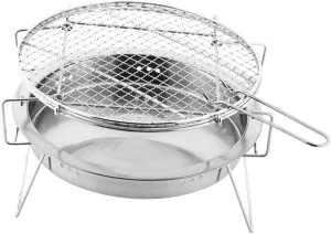 SUPVOX Grill Portable Bbq Folding Stainless Steel Grill Large Capacity Bbq Accessories for Outdoor Activities