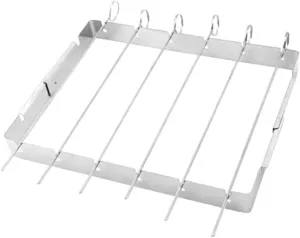 SUPVOX Stainless Steel Bbq Grill Small Outdoor Portable Grill Easy- Stick Tools Camping Bbq Accessories