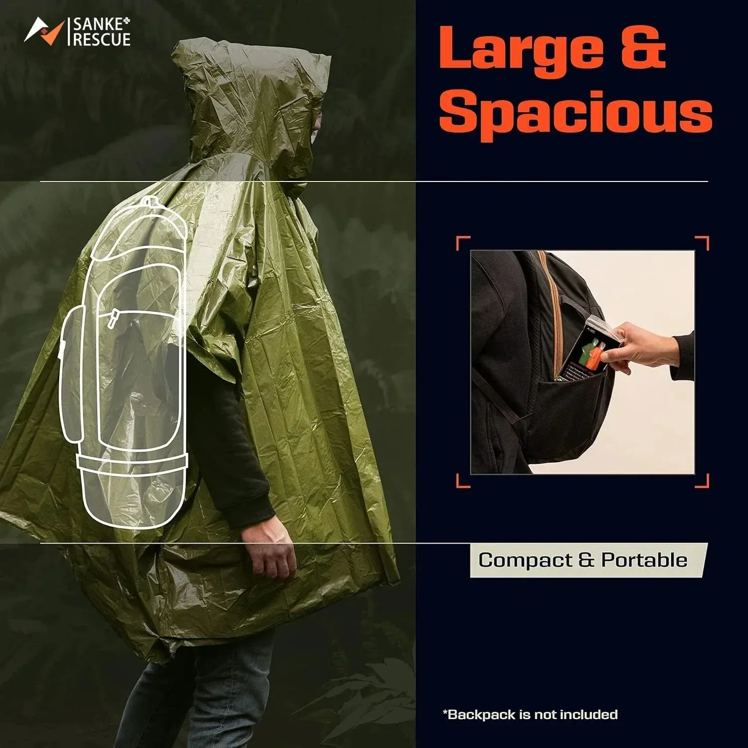 SurvivorShield Waterproof Camping Raincoat