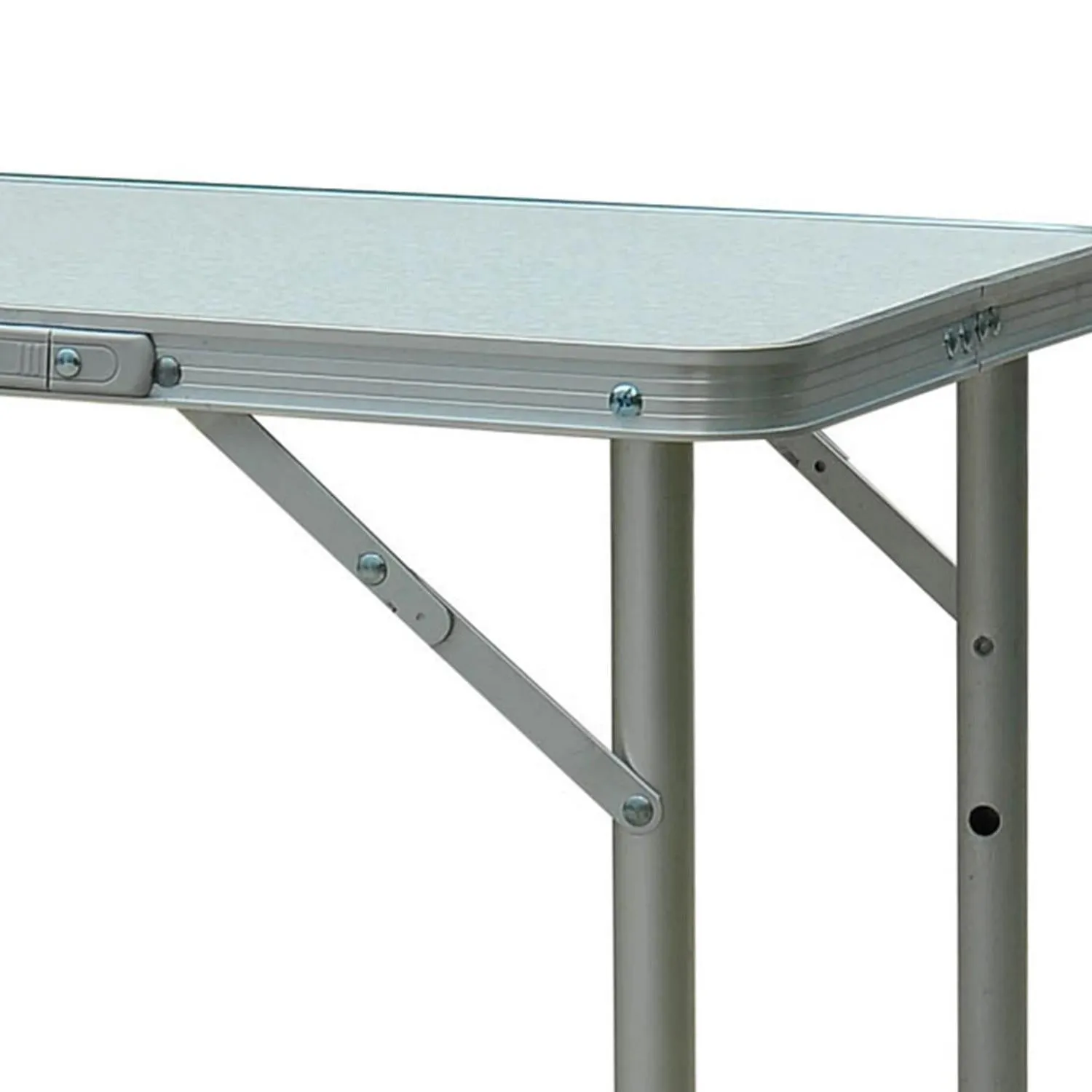 Table-Silver Reduced Excellent customer service Foldable Outsunny Patio Picnic