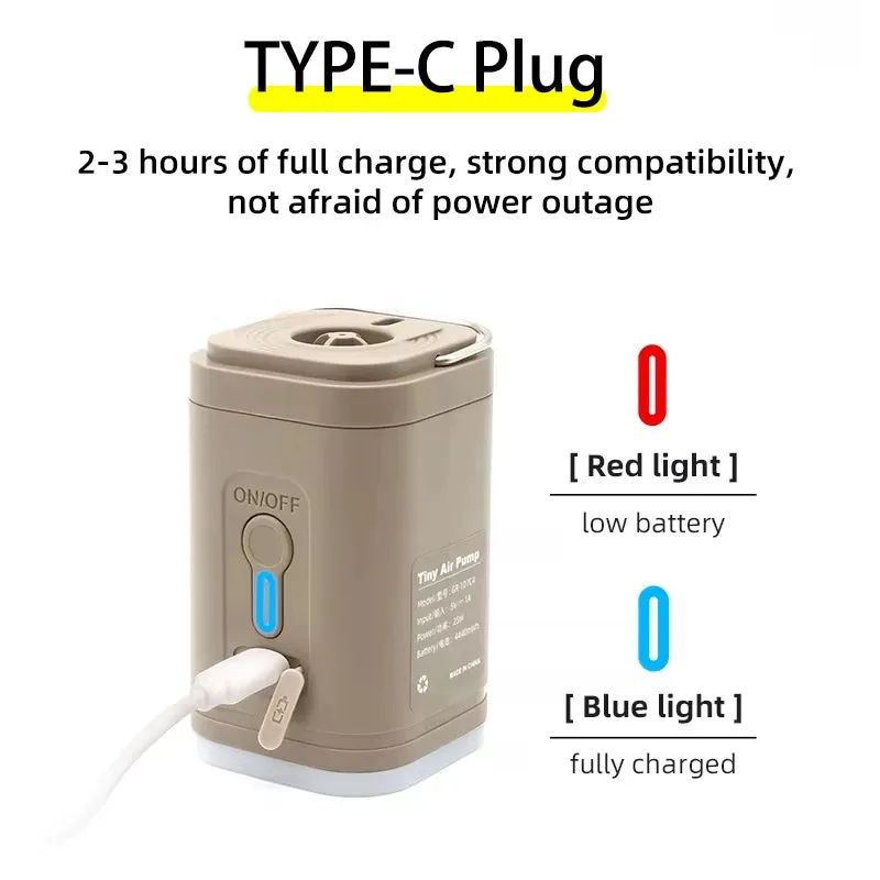 TARKA Camping Portable Battery Air Pump – Wireless Inflator & Deflator for Air Cushions, Beds, Boats & Swimming Rings