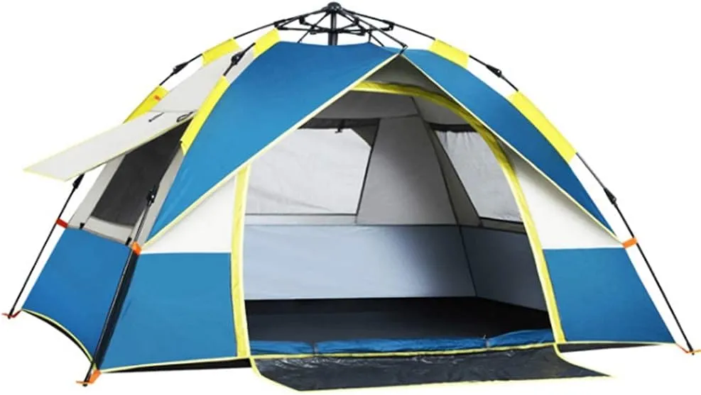Tent Lightweight 3-Season Camping/Traveling 2-4 Person, Family Instant Pop Up Camping Tent for Beach BBQ Park Fishing Mountain House Sun Shade Canopy