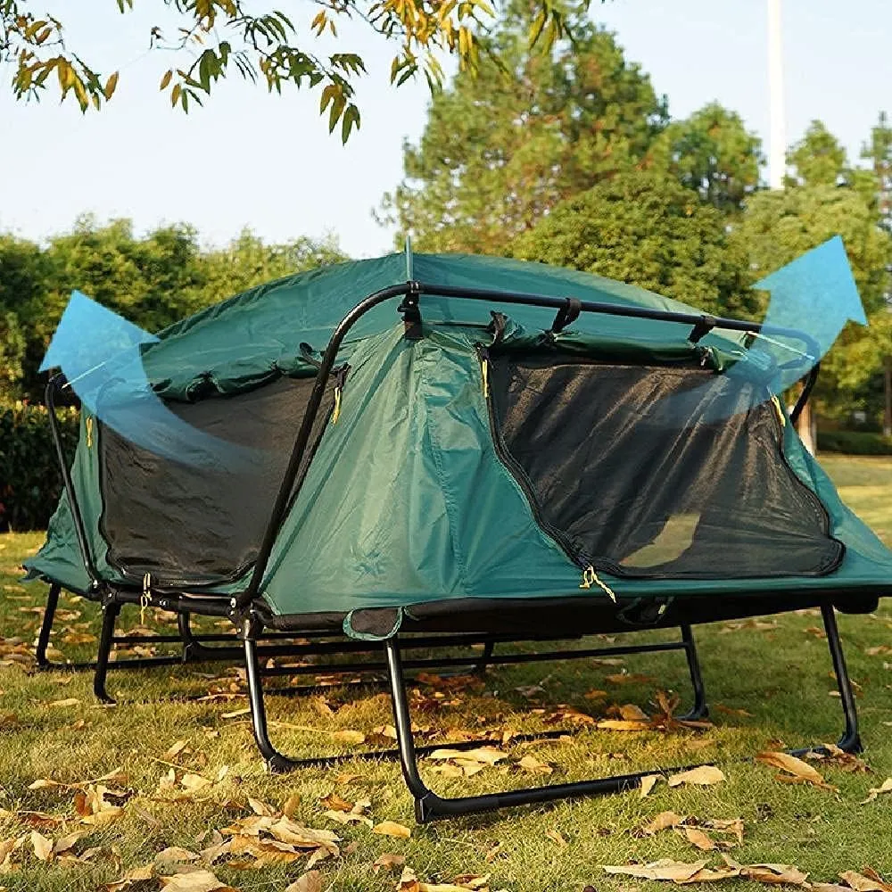 Tent Outdoor | Camping Tent | Off-Ground Tent, Waterproof Glamping, 4 Seasons Dome Tent Light, Large Family Tent, For Outdoor Camping