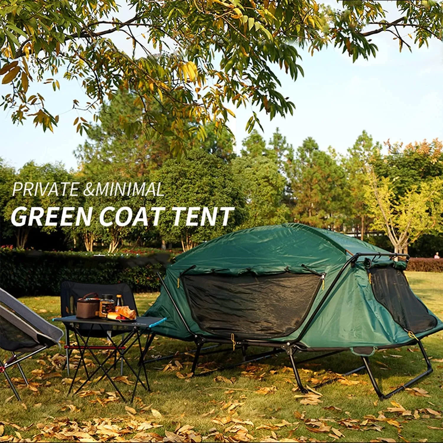 Tent Outdoor | Camping Tent | Off-Ground Tent, Waterproof Glamping, 4 Seasons Dome Tent Light, Large Family Tent, For Outdoor Camping