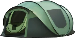 Tent Pop-up Tent Fully Automatic Quick Opening 3-4 Person Family Camping Tent,Green Outdoor Camping