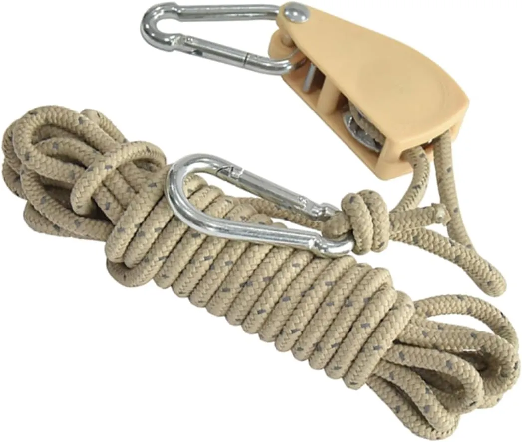 Tent Wind Rope Tensioner Camping Rope Cord Reflective Rope for Outdoor Guy Line