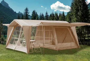Tents 4/6/8/12 Person, Easy Setup Waterproof Camping Tent with Rainfly, Portable Double Layer Large Family Tent for Camping Backyard Outdoor &Hiking