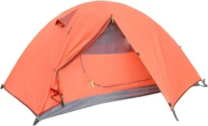 Tents for Camping 2 Person Waterproof Tent 3 Season Backpacking Hiking Tents for Camping Beach Travelling Double Layer Outdoor Tent (Color : Blue), Orange