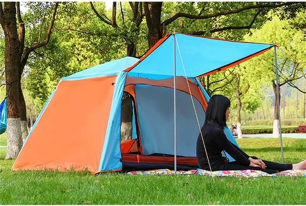 Tents for Camping Beach Tents Automatic Quick Opening Tent Foldable Camping Tent Waterproof Anti UV Sun Shade Tent 3-4 Person Outdoor Tent Family Tents for Camping Hiking Traveling