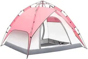 Tents for Camping Beach Tents Fully Automatic Pop-up Tents Waterproof Camping Tents Folding Travel Easy to Carry 3-4 People Outdoor Tent Family Tents for Camping Hiking Traveling