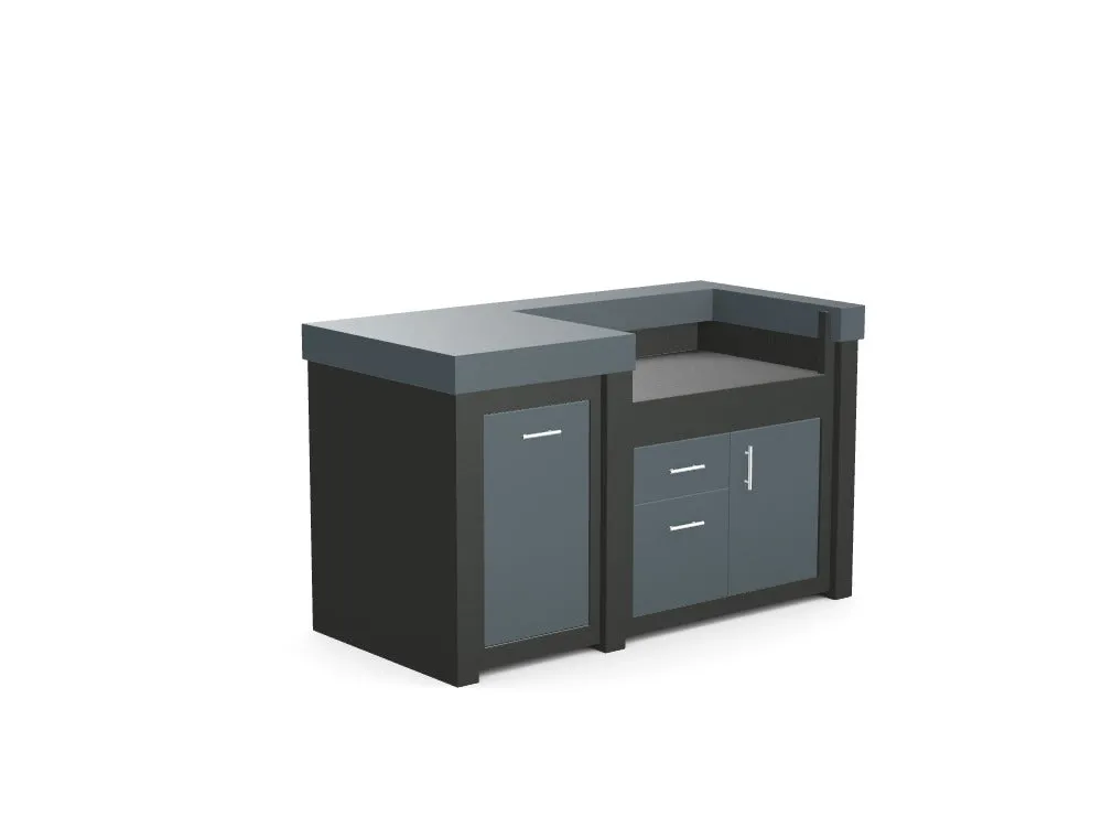 The James - 62" Outdoor Kitchen Island - Custom Design Ref: 1KCJAR
